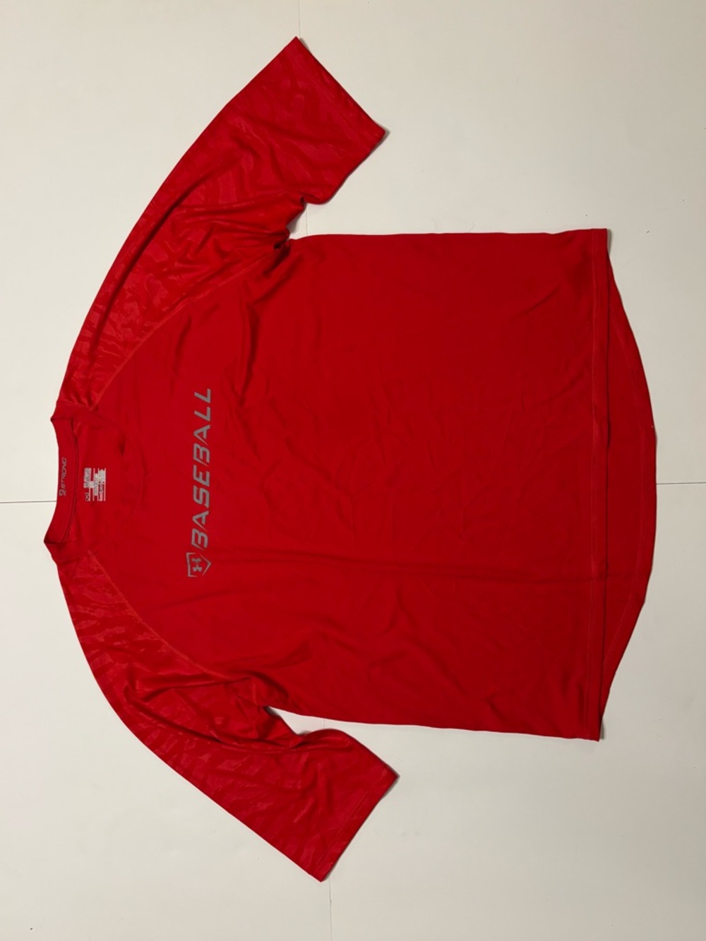 Under Armour Red HeatGear Loose-Fit Performance Tee